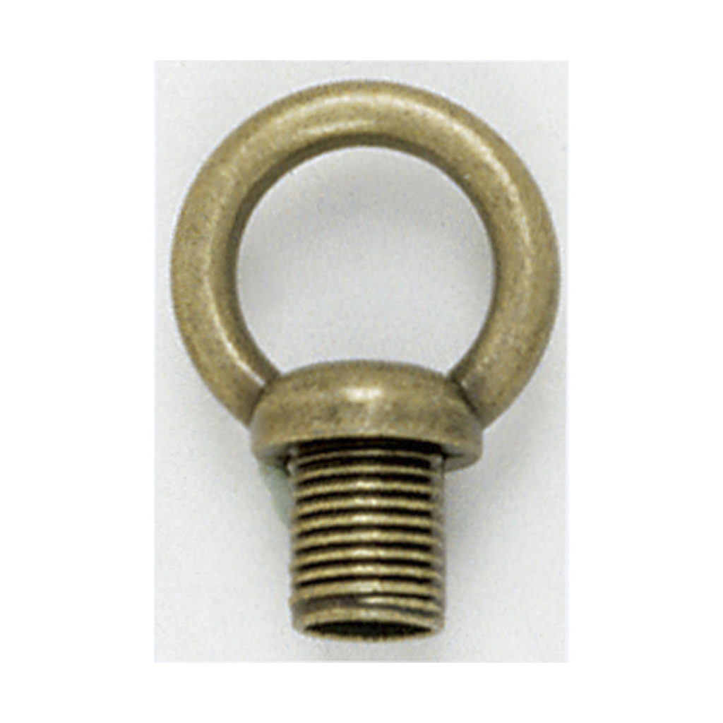Product image for Satco 90/202 1" Male Loop; 1/8 IP With Wireway; 10lbs Max; Antique Brass Finish