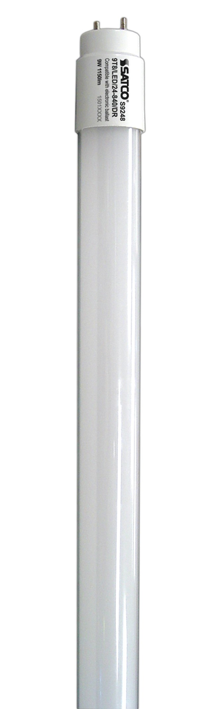 Product image for Satco S9248 - 9 Watt T8 LED; 50000 Average rated hours; Medium bi-pin base; 1150 Lumens; 4000K