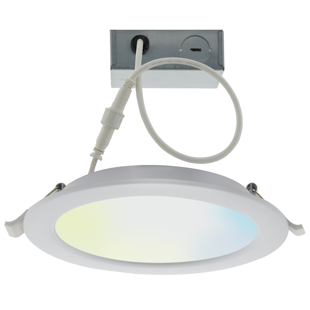 Product image for Satco S11261 10 Watt; LED Direct Wire Downlight; 4 Inch; Tunable White; Round; Starfish IOT; 120 Volt; 650 Lumens
