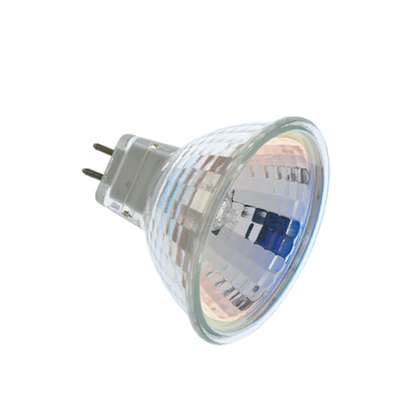 Product image for Satco S3451 35 Watt; Halogen; MR16; FMW; 2000 Average rated hours; Miniature 2 Pin Round base; 12 Volt; Carded