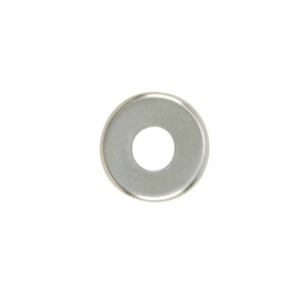 Product image for Satco 90/361 Steel Check Ring; Curled Edge; 1/8 IP Slip; Nickel Plated Finish; 1" Diameter