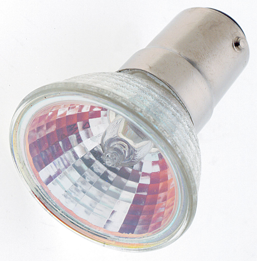 Product image for Satco S1955 35 Watt; Halogen; MR11; GDY/C; 2000 Average rated hours; DC Bay base; 12 Volt