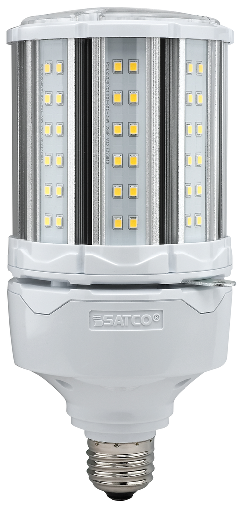 Product image for Satco S39672 36 Watt LED HID Replacement; 2700K; Medium base; 100-277 Volt