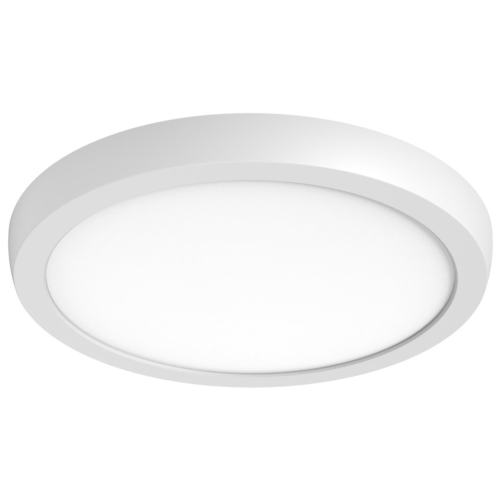 Product image for Satco|Nuvo 62-1776 BLINK® PRO+ 12" Round LED Surface Mount Downlight, 19.5W 120/277V, 1450-1520 Lumens, 5 CCT Selectable 2700K to 5000K, White Finish