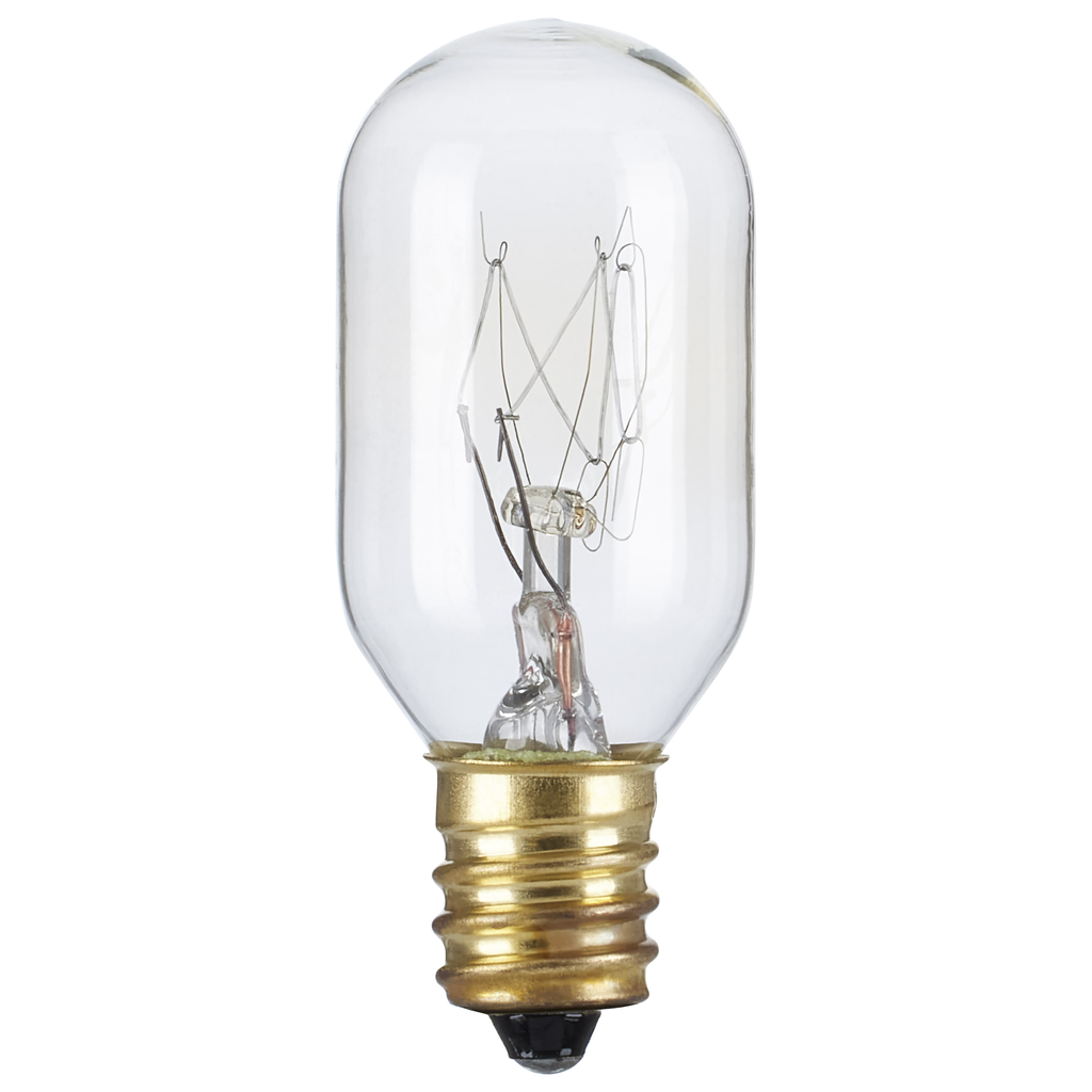 Product image for Satco S2752 25 Watt T7 Incandescent; Clear; Candelabra base; 130 Volt