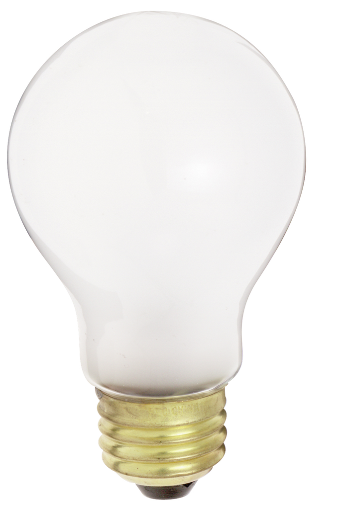 Product image for Satco S5020 25 Watt A19 Incandescent; Frost; 1500 Average rated hours; 250 Lumens; Medium base; 34 Volt