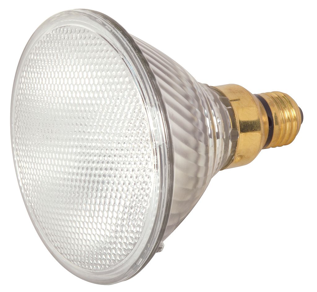 Product image for Satco S2247 60 Watt; Halogen; PAR38; Clear; 1500 Average rated hours; 1090 Lumens; Medium Skirted base; 120 Volt
