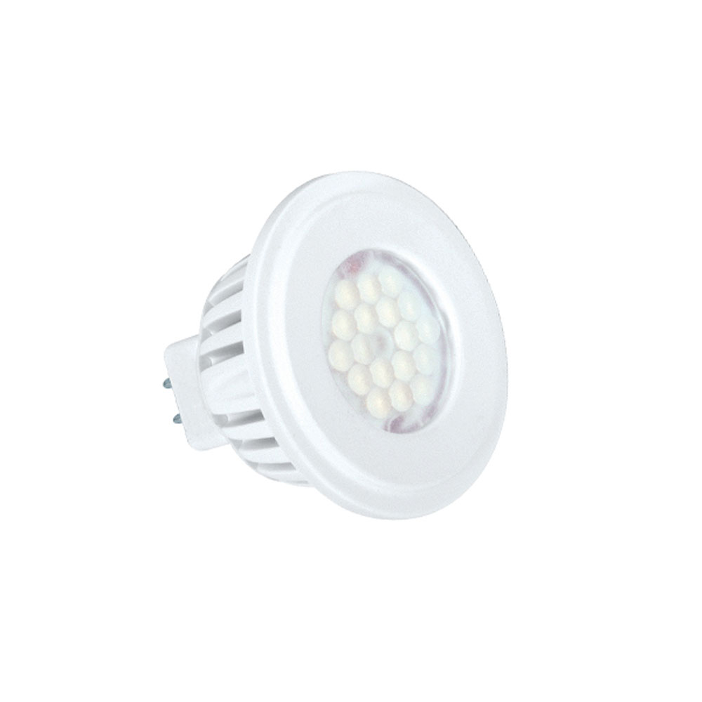 Product image for Satco S8808 Discontinued - 4W MR16; 3500K; 40' beam spread; Miniature 2 Pin Round base; 12 volts