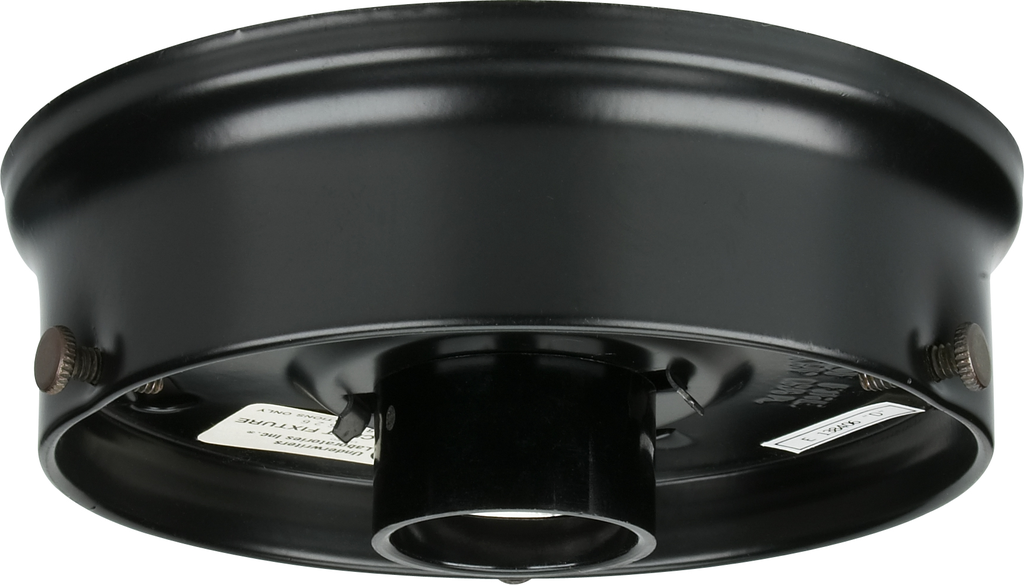 Product image for Satco 90/749 4" Wired Holder; Black Finish; Includes Hardware; 60W Max