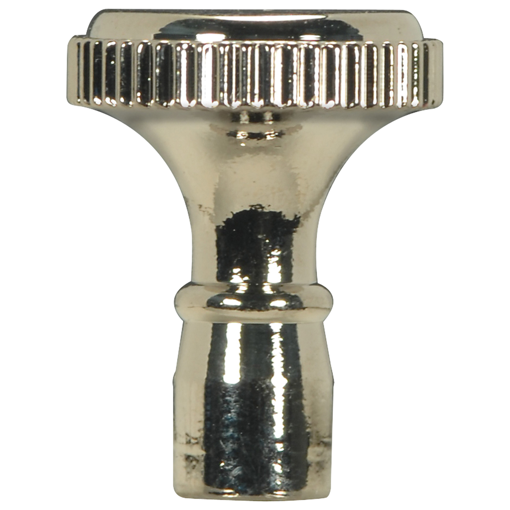 Product image for Satco 80/1352 Solid Brass Knob; 4/36 Mandrel; Polished Nickel