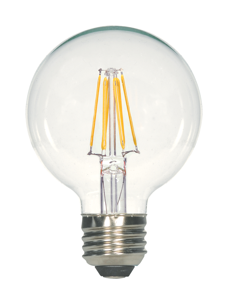 Product image for Satco S11365 5.5 Watt G25 LED; Clear; Medium base; 3000K; 120 Volt