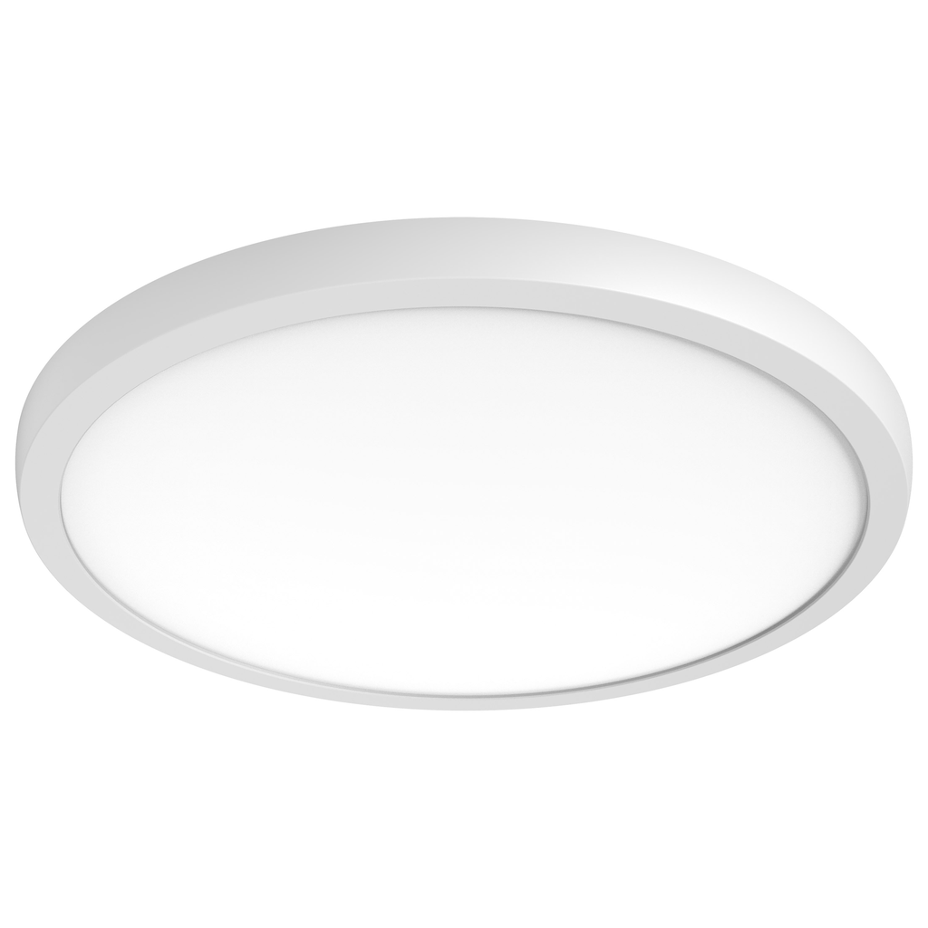 Product image for Satco|Nuvo 62-1778 BLINK® PRO+ 19" Round LED Surface Mount Downlight, 34W 120/277V, 2600-2740 Lumens, 5 CCT Selectable 2700K to 5000K, White Finish