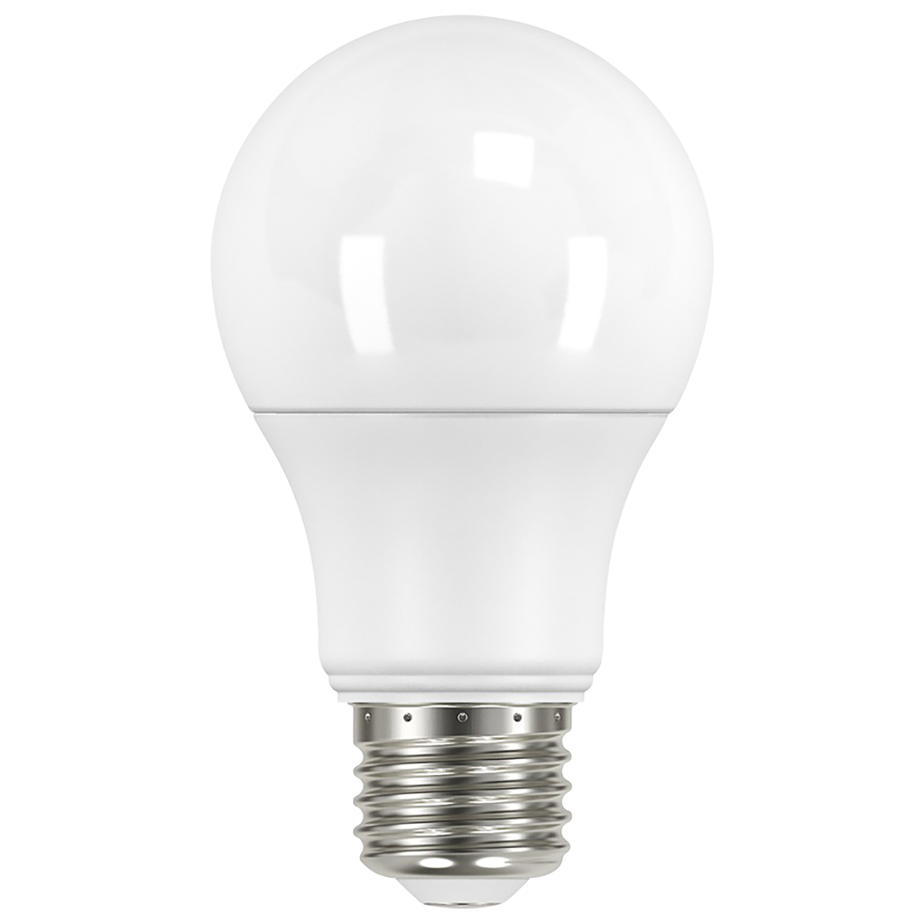 Product image for Satco S11416 9.5 Watt A19 LED; 4000K; Dimmable; Medium base; 230 deg. Beam Angle; 4-pack