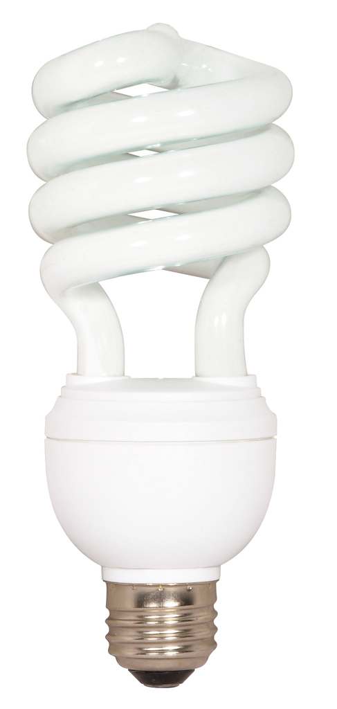 Product image for Satco S7341 12 Watt/20 Watt/26 Watt; Spiral Compact Fluorescent; 2700K; 82 CRI; Medium base; 120 Volt