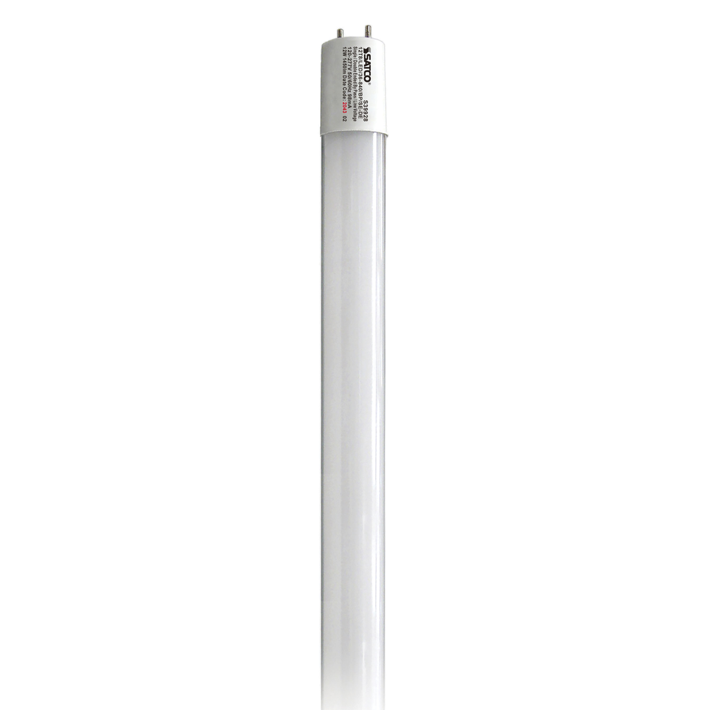 Product image for Satco S39928 12 Watt T8 LED; 3Ft; 4000K; Medium Bi Pin base; 50000 Average rated hours; 1450 Lumens; Type B; Ballast Bypass; Single or Double Ended Wiring