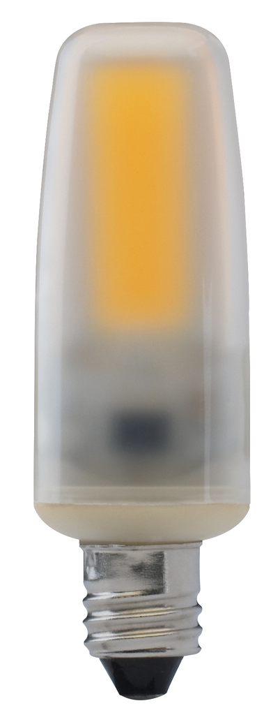 Product image for Satco S8686 4 Watt; LED; 3000K; Frost; Mini Candelabra base; 120 Volt