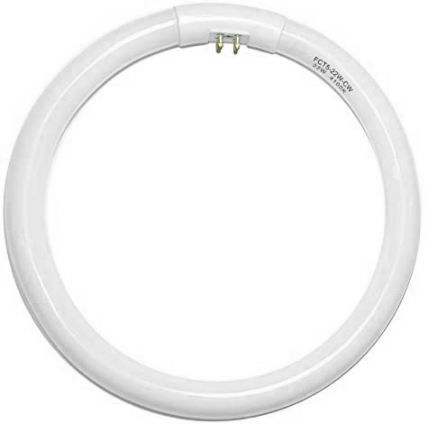 Product image for Satco S8168 22W T5; Circline Fluorescent; 4100K Warm White; 82 CRI; 4-Pin base G10Q