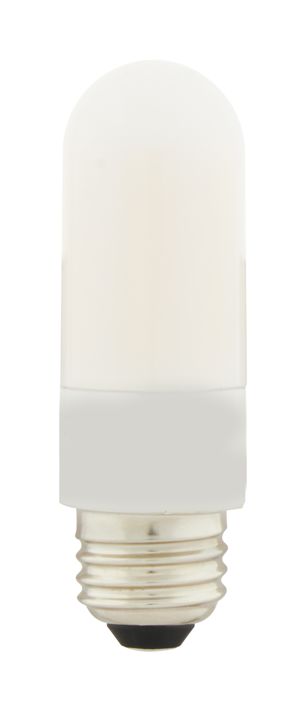 Product image for Satco S11218 8 Watt T10 LED; Frosted; Medium base; 3000K; High Lumen; 120 Volt; Non-Dimmable; Carded