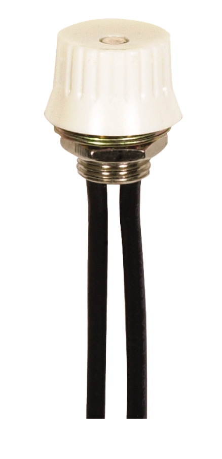 Product image for Satco 90/703 On-Off Phenolic Rotary Switch; Single Circuit; 1A-125V, 3A-125V, 1.5A-250V Rating; 3/8" Bushing; White Finish