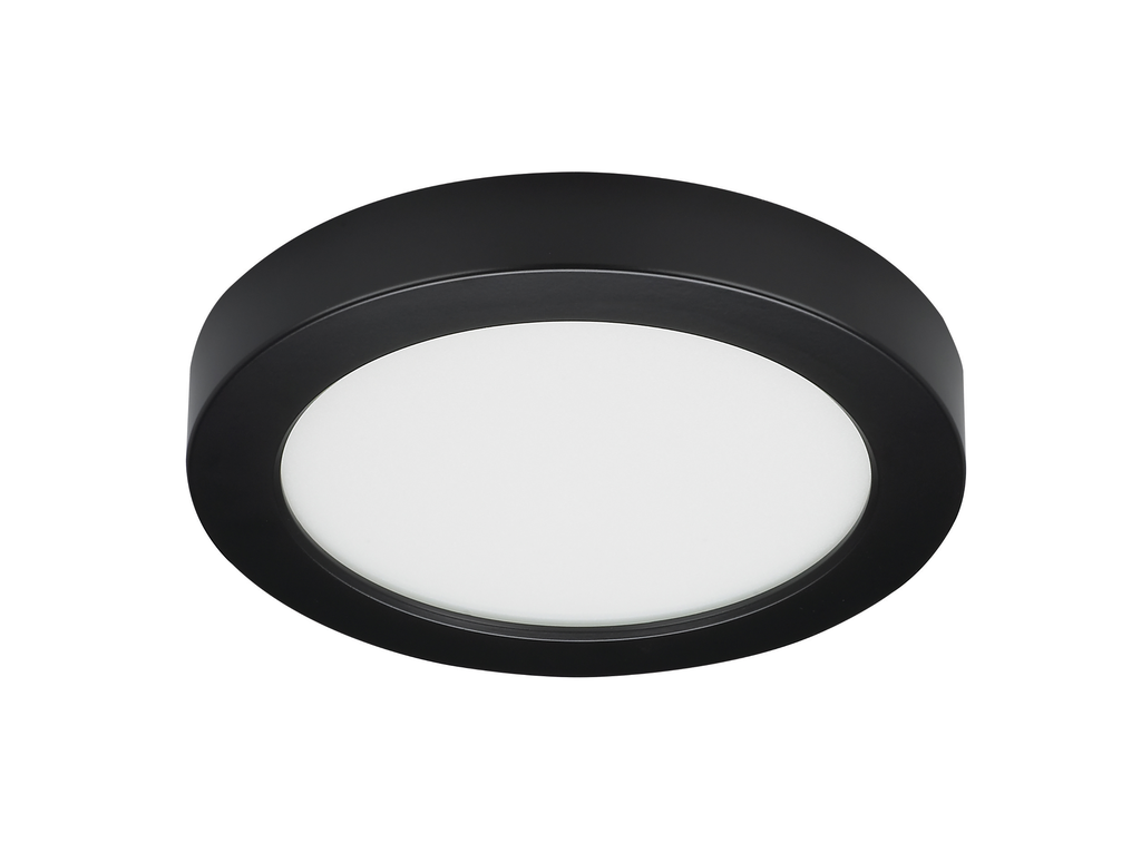 Product image for SAT S21534 BATTERY BACKUP MODULE HOUSING ONLY FOR FLUSH MOUNT LED FIXTURE; 7" ROUND; BLACK FINISH