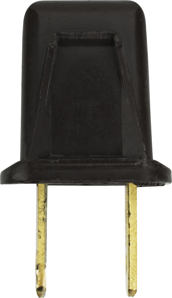 Satco 90/394 Attachment Plug; Polarized; 18/2-SPT-1; 10A-125V; Brown Finish Product image for Satco 90/394 Attachment Plug; Polarized; 18/2-SPT-1; 10A-125V; Brown Finish