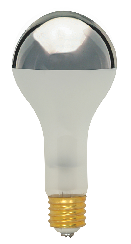 Product image for Satco S7982 300 Watt PS35 Incandescent; Frost Silver Bowl; 1000 Average rated hours; Mogul base; 130 Volt