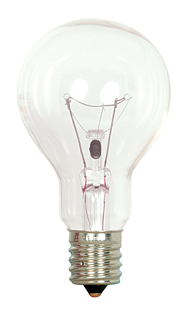 Product image for Satco S2744 40 Watt A15 Incandescent; Clear; Appliance Lamp; 1000 Average rated hours; 420 Lumens; Intermediate base; 120 Volt; 2-Card