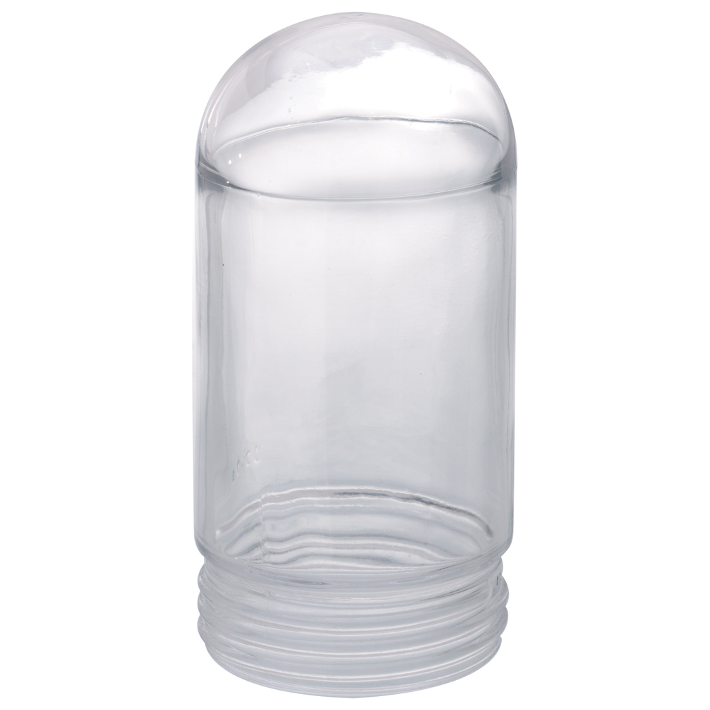 Product image for Satco 50/919 Clear Glass Jelly Jar; 3-11/32 in.; Diameter; 3-11/64 in.; Screw Fitter; 6-15/16 in.; Height