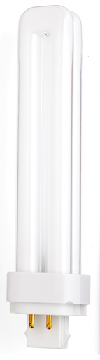 Product image for Satco S8338 26W pin-based Compact Fluorescent; 3000K; 82 CRI; G24Q-3 (4-Pin) base