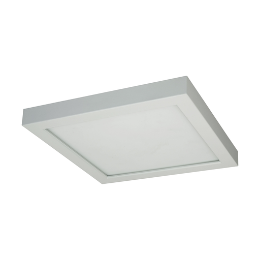 Product image for Satco S29340 18.5W 9" Flush Mount LED Fixture; 2700K; Square Shape; White Finish; 120 volts