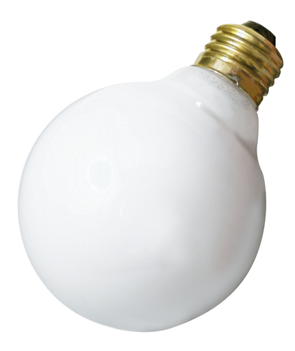 Product image for Satco S3671 40 Watt G30 Incandescent; Gloss White; 2500 Average rated hours; 300 Lumens; Medium base; 120 Volt