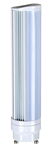 Product image for Satco S8745 8 Watt LED PL GU24 base; 2700K; 920 Lumens; 50000 Average rated hours; 120 deg. Beam Angle; 120-277 Volt