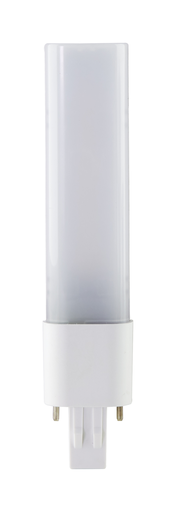 Product image for Satco S11553 5.5 Watt LED PL 2-PIN Dual Mode; 4000K; 550 Lumens; GX23 base; 50000 Average rated hours; 120 deg. Beam Angle; Type A/B Ballast Dependent or Ballast Bypass; 120-277 Volt