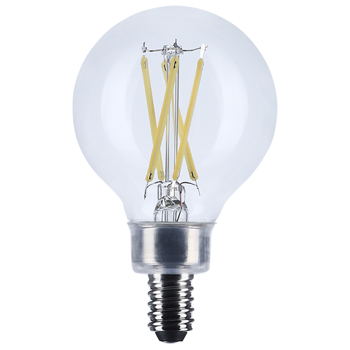 5.5 Watt G16.5 LED - Clear - Candelabra base - 90 CRI - 3000K - 120 Volt