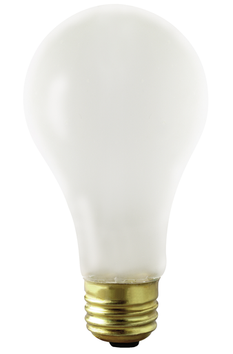 Product image for Satco S3972 75 Watt A21 Incandescent; Frost; 2500 Average rated hours; 700 Lumens; Medium base; 130 Volt; Shatter Proof