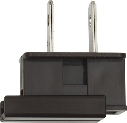 Product image for Satco 90/695 Slide Plug; Polarized; 18/2-SPT-2; 8A-125V; Brown Finish