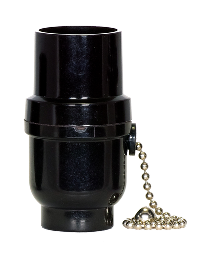 Product image for Satco 80/1639 Nickel 3-Way Pull Chain 1/8 IP Cap w/Metal Bushing Less Set Screw