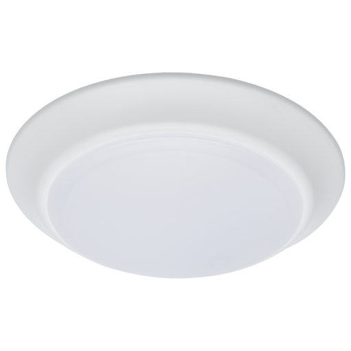 7 inch - LED Disk Light - 5-CCT Selectable 27K/3K/35K/4K/5K - White Finish