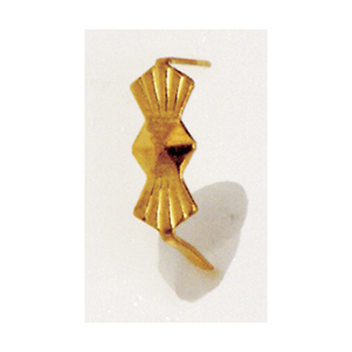 Product image for Satco 90/692 Large Bow-Tie Clip; 10.5mm; 7/16" Height; Gold