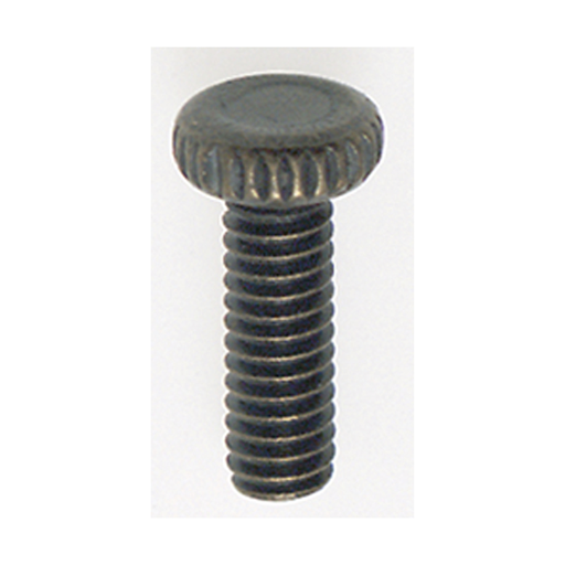 Product image for Satco 90/024 Steel Knurled Head Thumb Screw; 8/32; 1/2" Length; Antique Brass Finish
