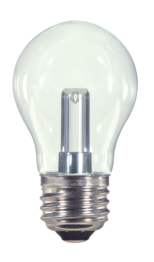 Product image for Satco S9150 1.4 Watt LED; A15; Clear; 2700K; Medium base; 120 Volt; Carded
