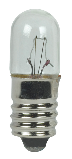 Product image for Satco S7076 5 Watt miniature; T3 1/4; 500 Average rated hours; Miniature Screw base; 28 Volt