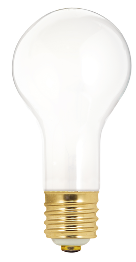 Product image for Satco S1825 50/100/150 Watt PS25 Incandescent; Frost; 2000 Average rated hours; Mogul base; 120 Volt