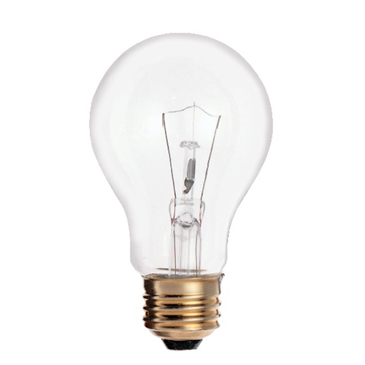 Product image for Satco S2997 90W A19 Incandescent; Clear; 8000 Average rated hours; 1000 Lumens; Medium base; 120 Volt