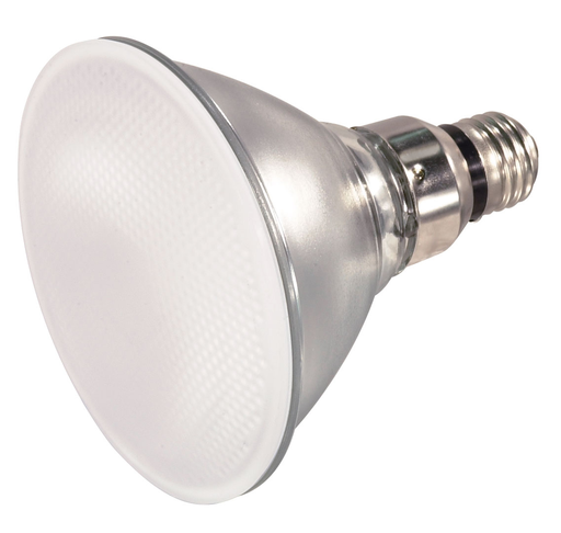 Product image for Satco S4107 90W Halogen; PAR38; Frosted; 2500 Average rated Hours; 1260 Lumens; Medium Skirted base; 120 Volt