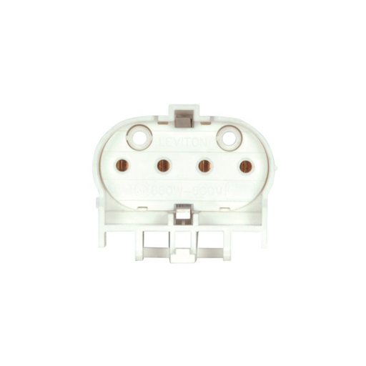 Product image for Satco 80/1600 Horizontal Snap-In Mounting Multiple Bottom Push-In Wiring Ports Metal-Spring Lamp Retainer Clip 660W-600V 15/8"H x 17/8"W x 3/4"D