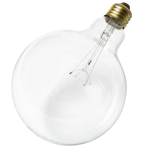 Product image for Satco S3012 60W G40 Incandescent; Clear; 4000 Average rated hours; 580 Lumens; Medium base; 120 Volt