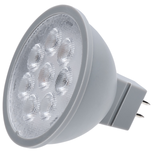 Product image for Satco S11340 6 Watt; MR16 LED; 2700K; GU5.3 base; 40 deg. Beam Angle; 24 Volt