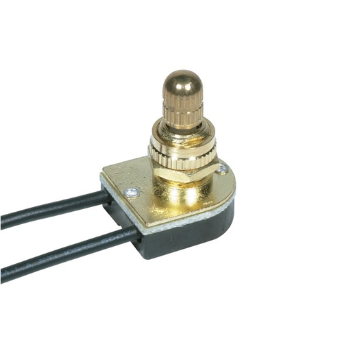 Product image for SAT 80/1132 BRASS FINISH ON/OFF ROTARY SWI