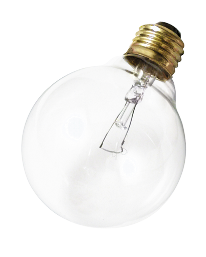 Product image for Satco A3647 25 Watt G25 Incandescent; Clear; 3000 Average rated hours; 180 Lumens; Medium base; 130 Volt